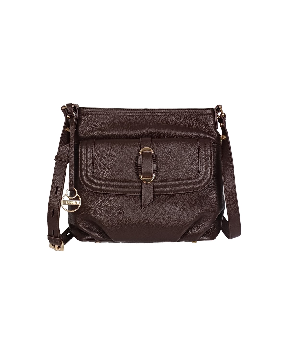 Lodis Rhoda Leather Crossbody Bag In Deep Raisin