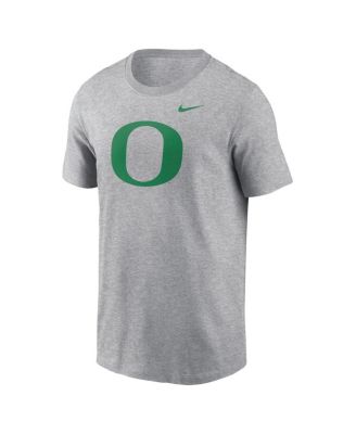 Men's Heather Gray Oregon Ducks Primetime Evergreen Logo T-Shirt