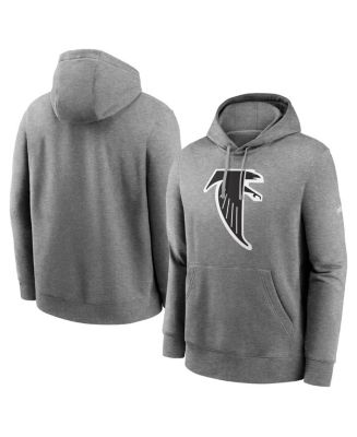 Nike Men s Heathered Gray Atlanta Falcons Rewind Club Fleece Pullover Hoodie Macy s