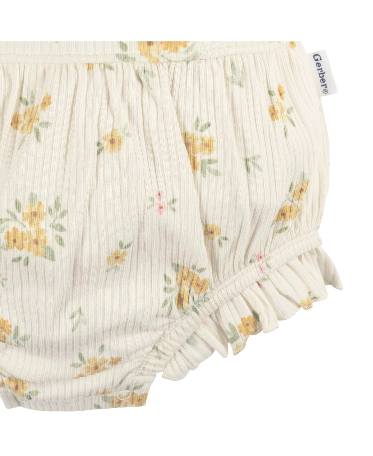 Gerber Baby Girls Baby Sleeveless Ruffle Romper