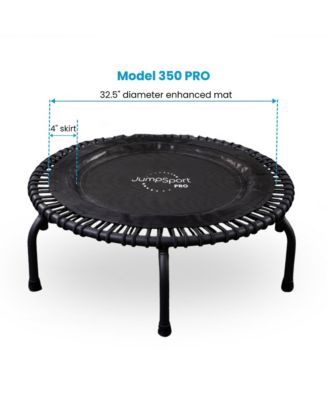 350 PRO Indoor Lightweight 39" Round Fitness Trampoline with 4 Videos