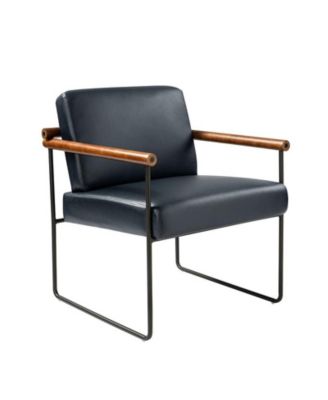 Modern Arm Chair with Sturdy Metal Tube Side