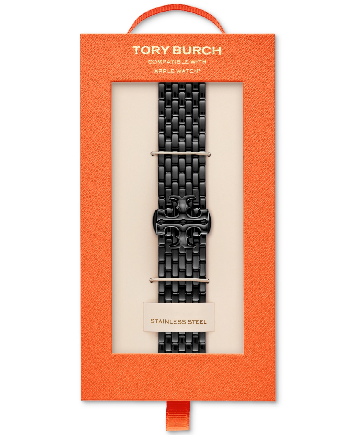 Tory Burch Black-tone Stainless Steel Bracelet For Apple Watch 38-45mm In No Color