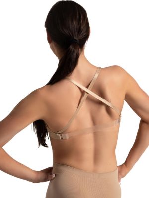 Women's Seamless Clear Back Bandeau Bra