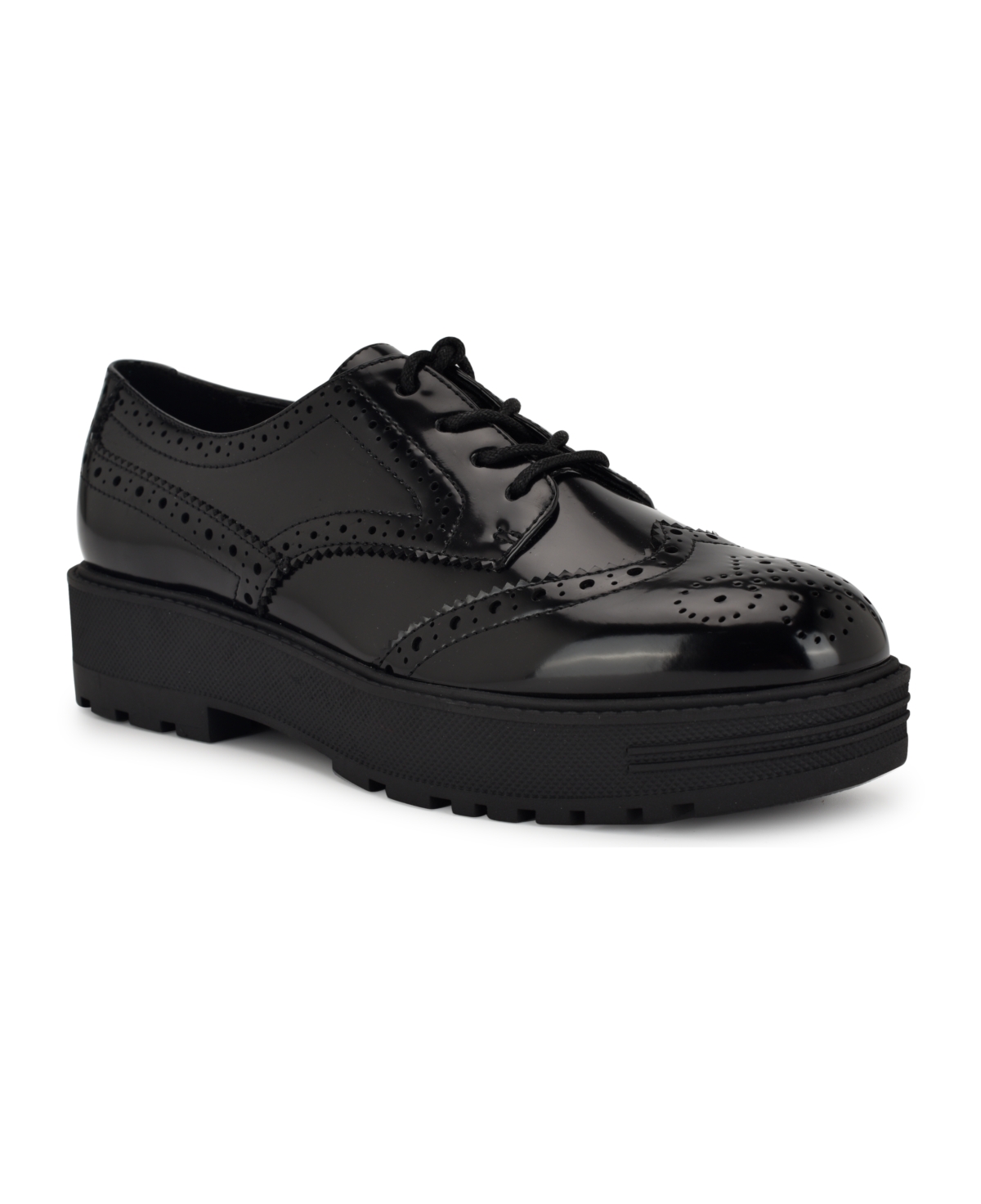 NINE WEST WOMEN'S RESTTIN CASUAL LACE-UP PLATFORM LOAFERS 