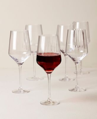 Tuscany Classics Angled Optic Wine Glasses, Set Of 6