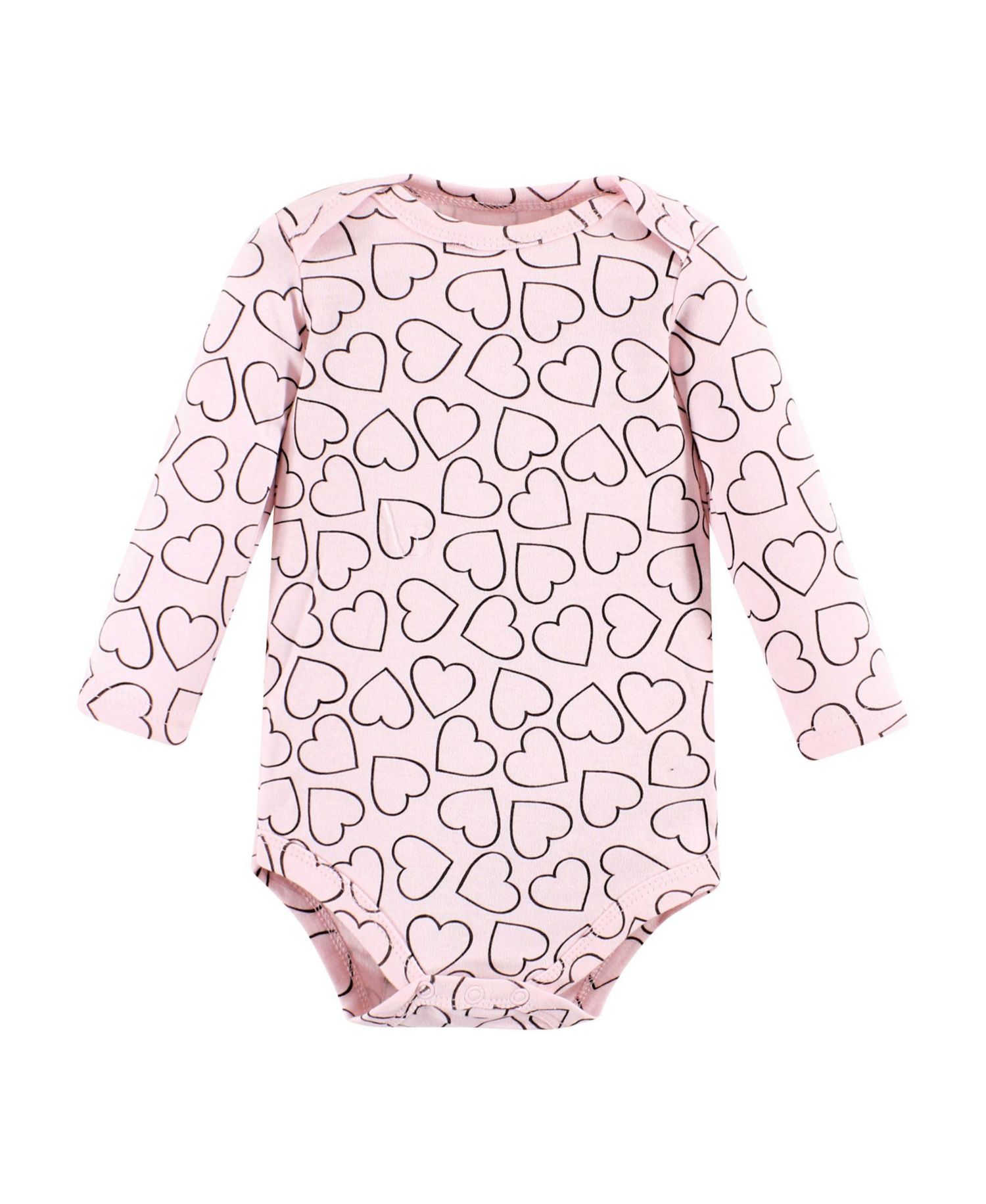 Baby Girls Hudson Cotton Long-Sleeve Bodysuits 5-Pack