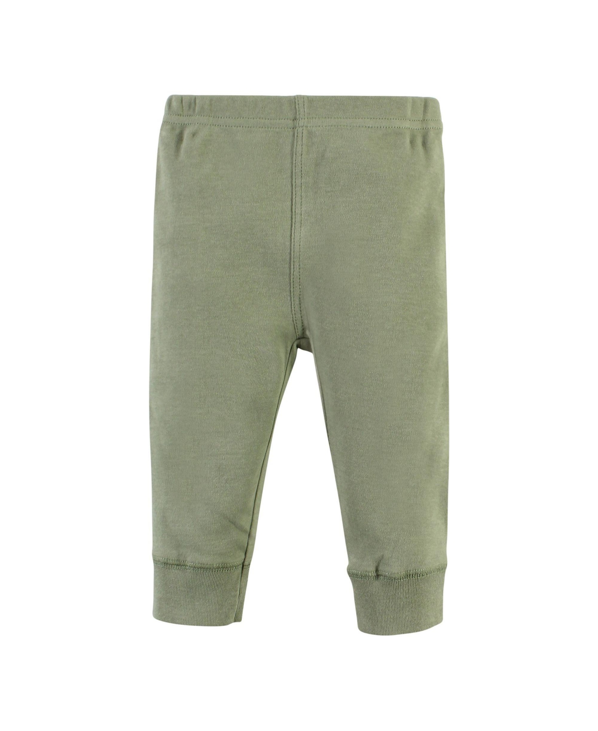 Hudson Baby Baby Boys Cotton Bodysuit, Pant and Bib Set,- Going on safari