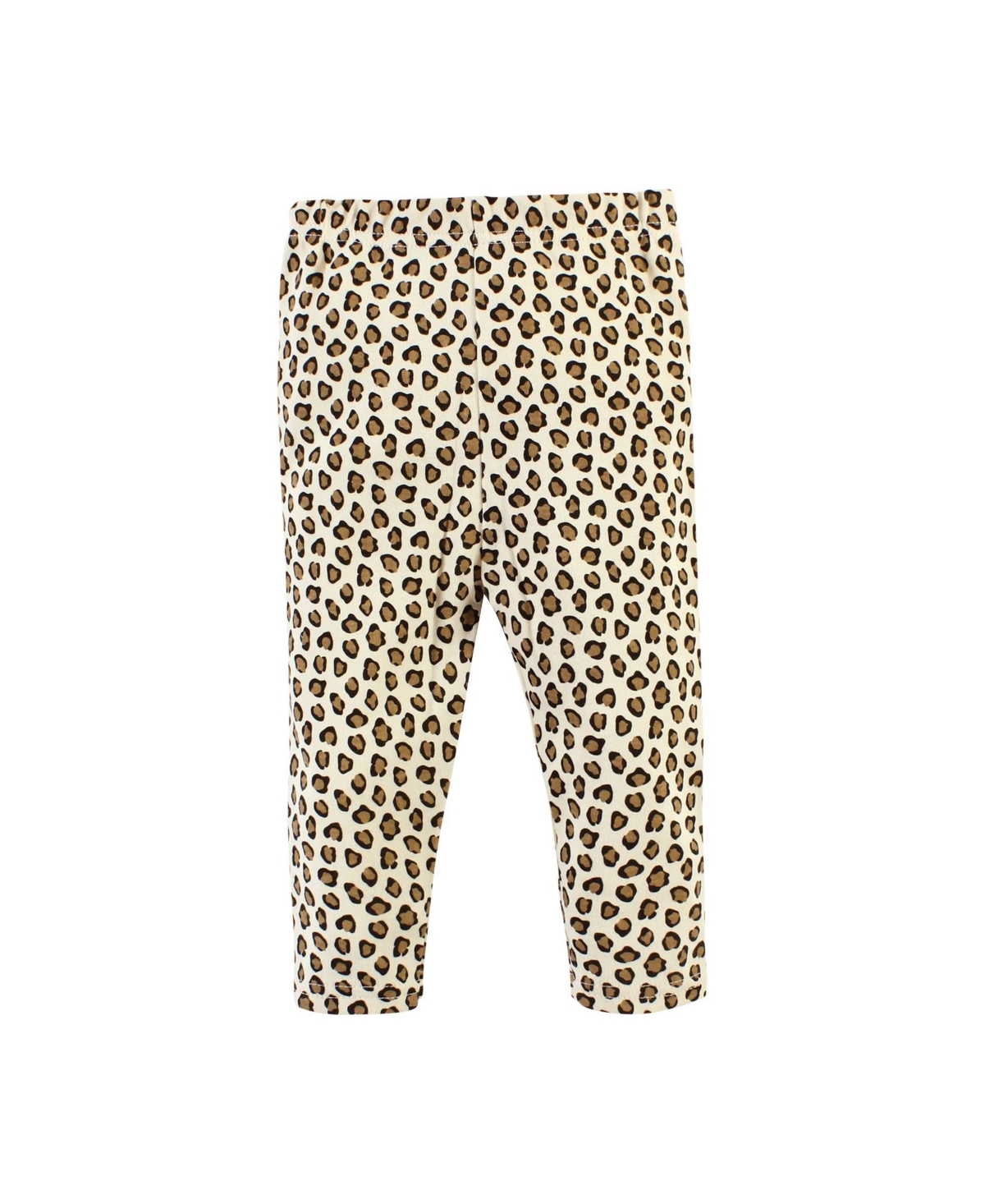 Hudson Baby Baby Girls Cotton Long-Sleeve Bodysuit, Pant and Shoe Set,- Leopard hearts