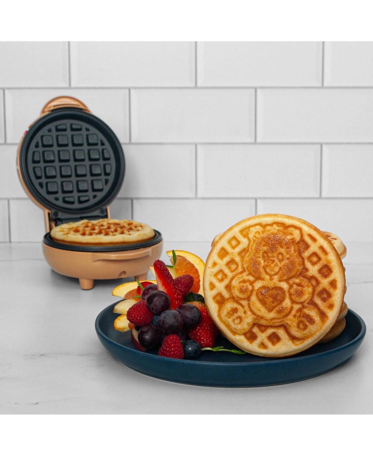 Uncanny Brands Care Bears Tenderheart Mini Waffle Maker - Kitchen Appliance