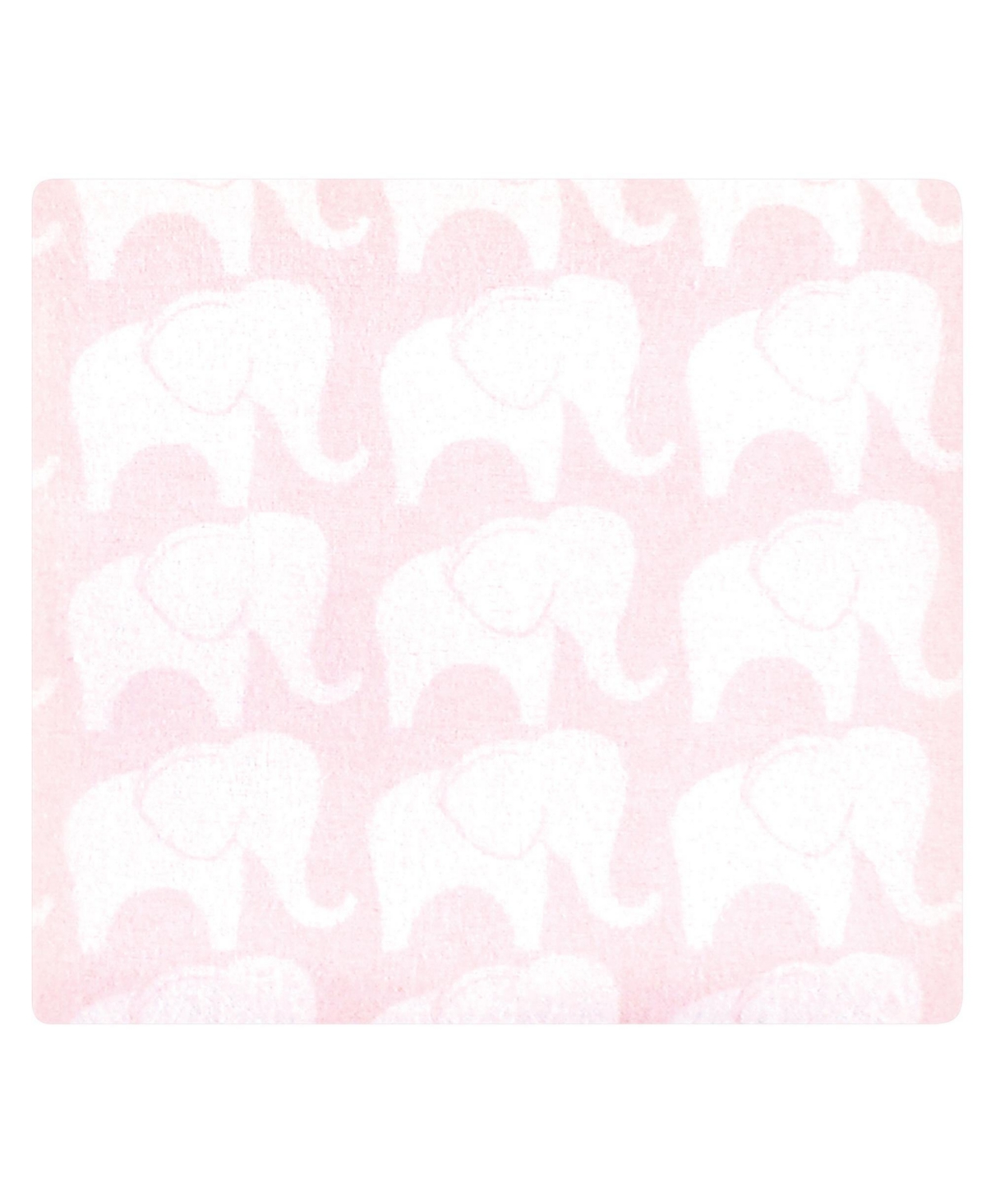 Hudson Baby Infant Girl Cotton Flannel Burp Cloths and Receiving Blankets, 14-Piece, One Girl elephant