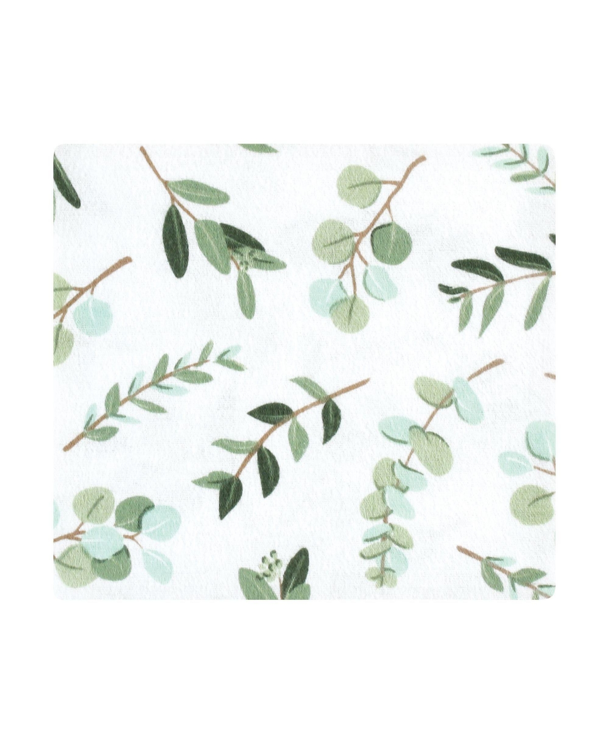 Hudson Baby Infant Girl Cotton Flannel Receiving Blankets, One Size - Eucalyptus
