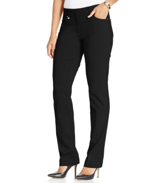 Jm Collection Petite Slim-Leg Pants, Only at Macys