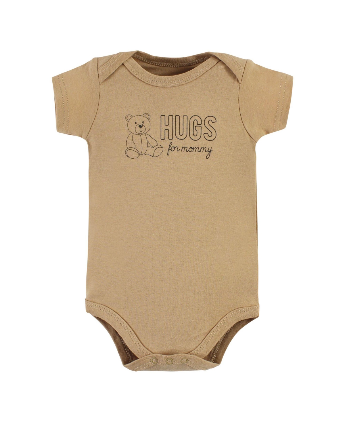 Hudson Baby Baby Boys Cotton Bodysuits, Bear Hugs - Teddy bears 3-pack