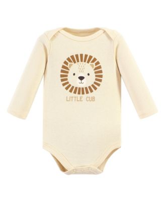Essential Long-Sleeve Cotton Bodysuit Triple Set