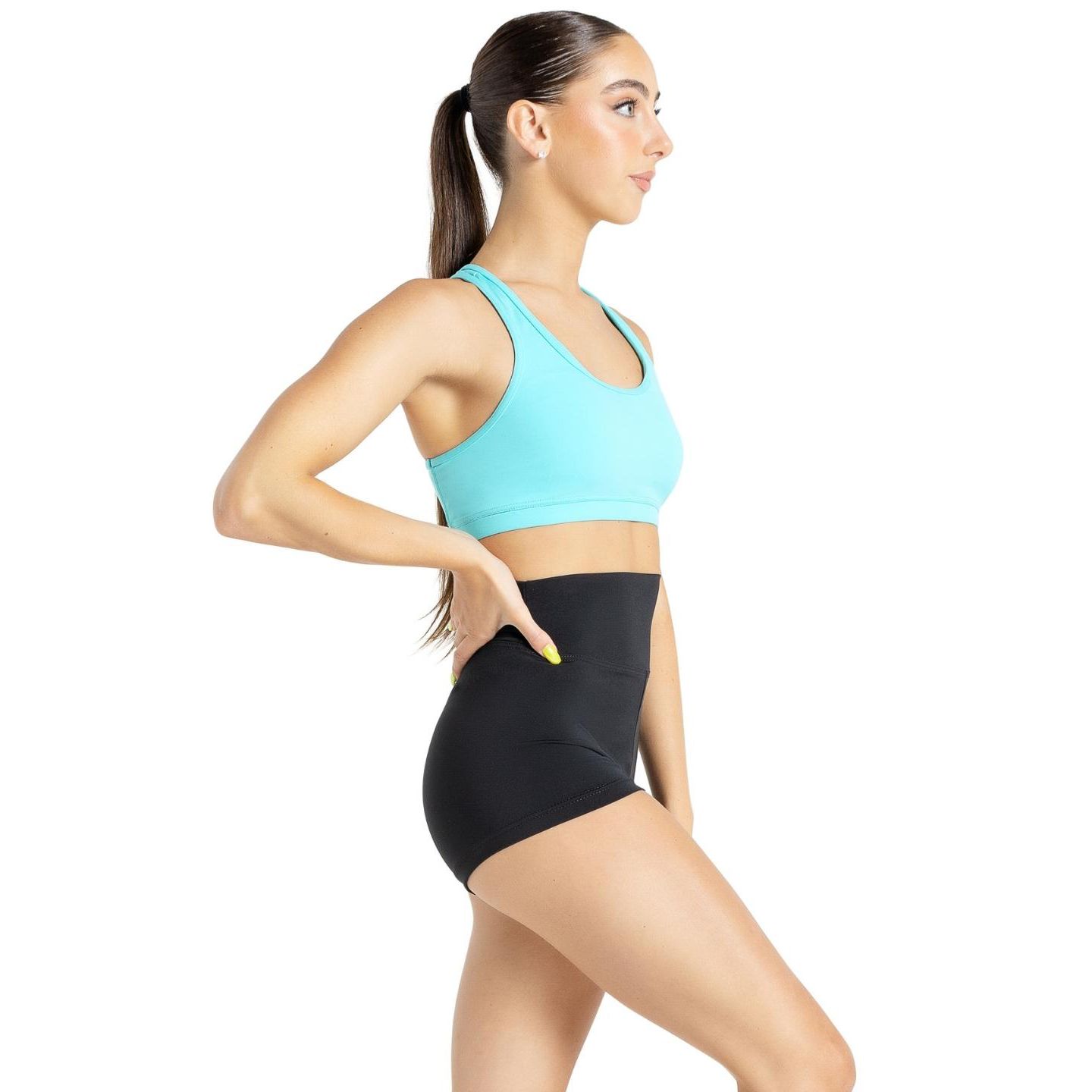 Женские шорты Capezio High Waisted, цвет: Чёрный — фото 5