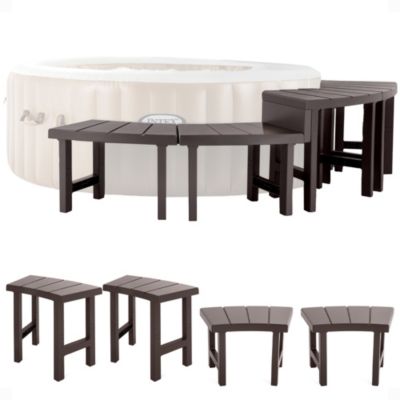 28515E 2 Medium PureSpa Accessories Benches, Compatible w/ 4 Person Spas