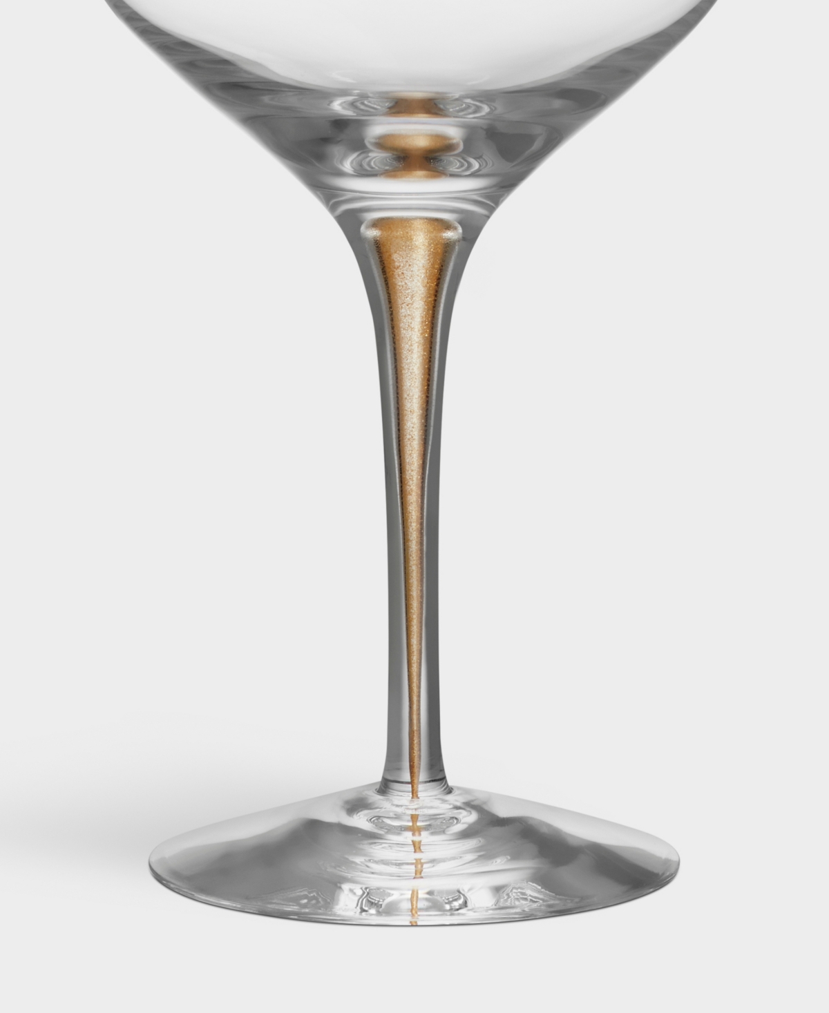 Orrefors Intermezzo Bouquet Stemware Set Of 4 In Gold