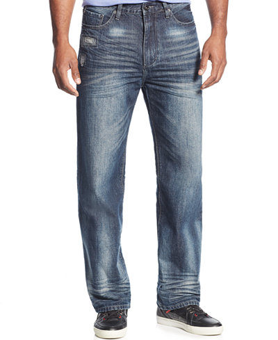 Sean John Men's Original-Fit Garvey Jeans, Medium Repair, Only at Macy's