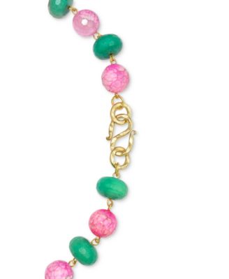 Gold-Tone Mixed Bead 18" Collar Necklace