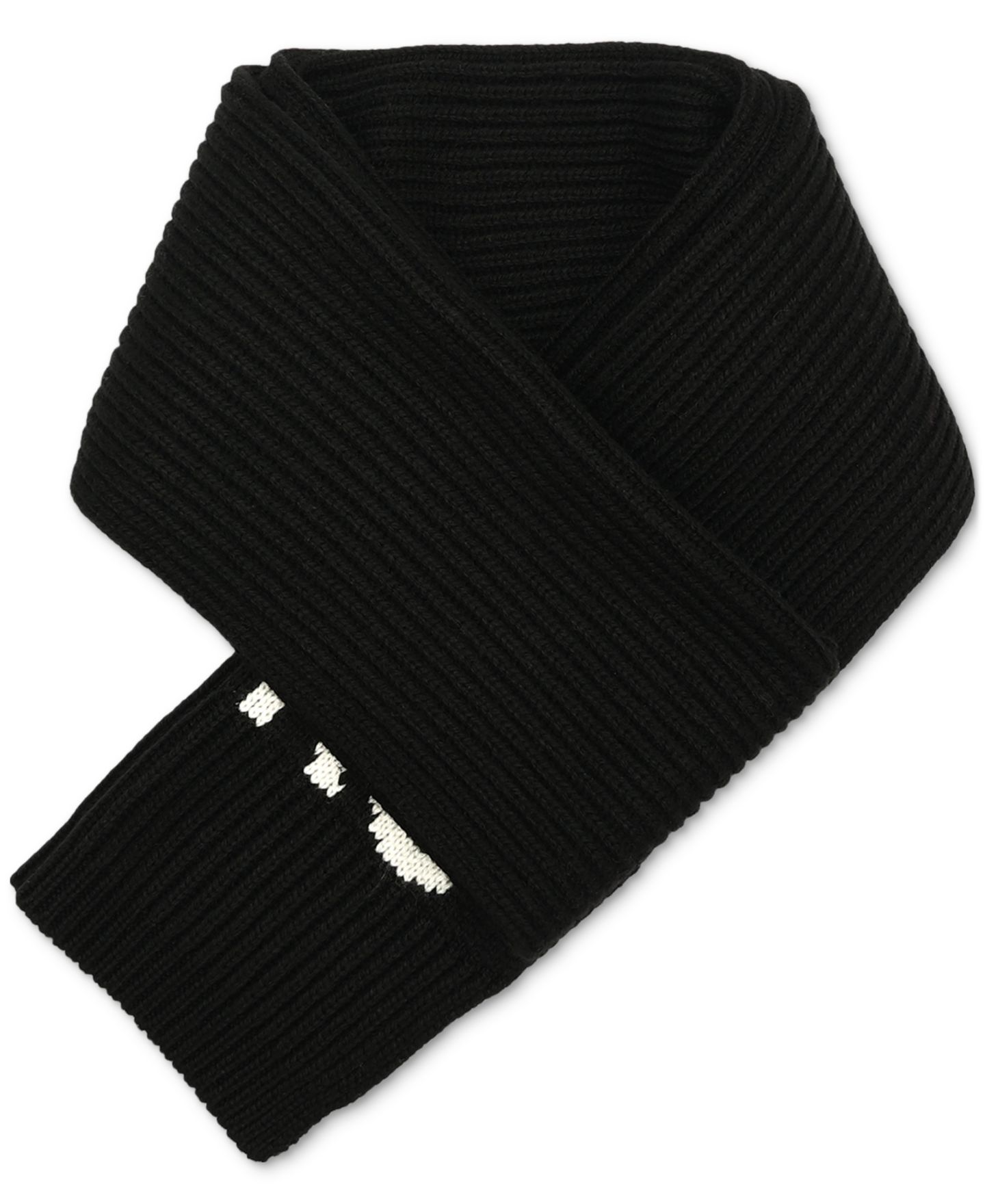 Женские комплекты Michael Kors Fisherman's Rib Beanie and Scarf Boxed Gift Set, цвет: Чёрный — фото 9