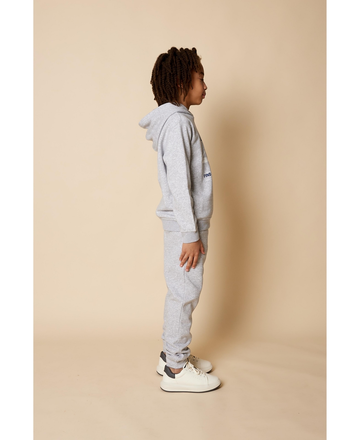 Brooks Brothers B By  Big Boys Graphic Print Fleece Hoodie In Med Grey