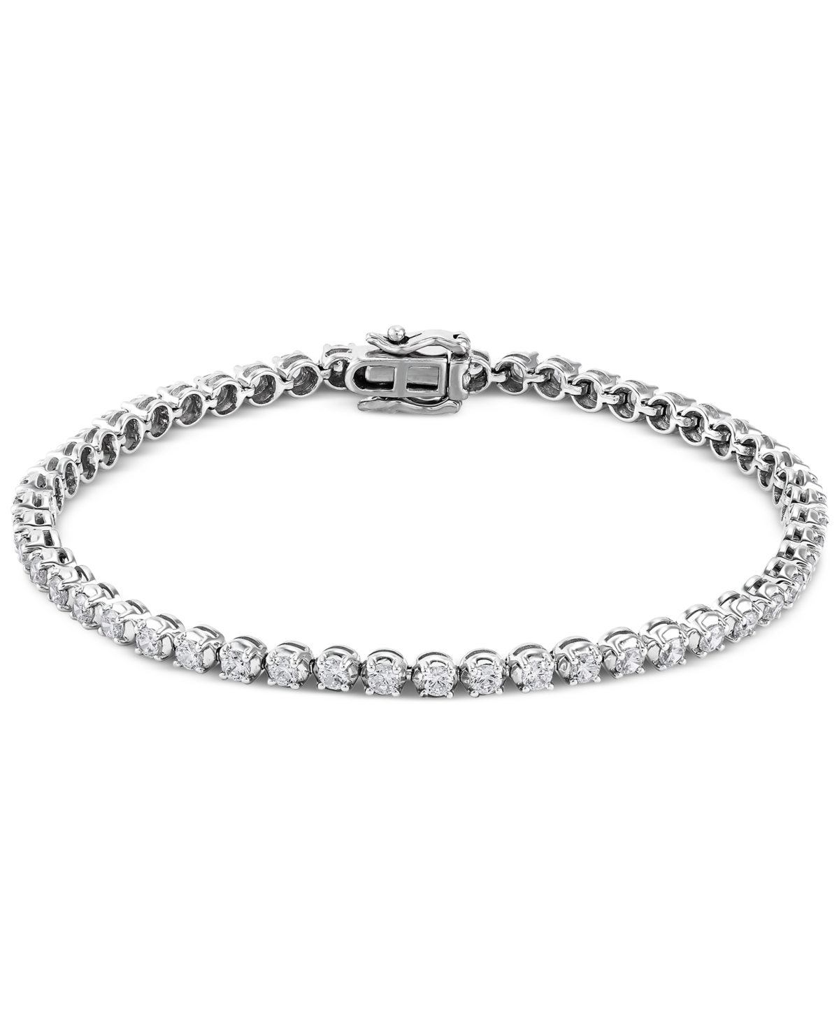 Grown With Love Lab Grown Diamond Tennis Bracelet (3 Ct. T.w.) In 14k White Or Yellow Gold In White Gold