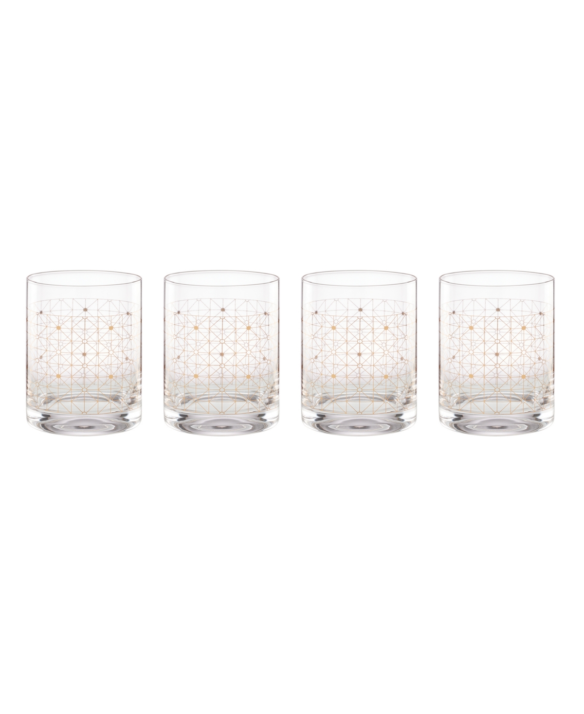 Lenox Set Of 4 Tuscany Classics Double Old Fashioned Glasses In Clear