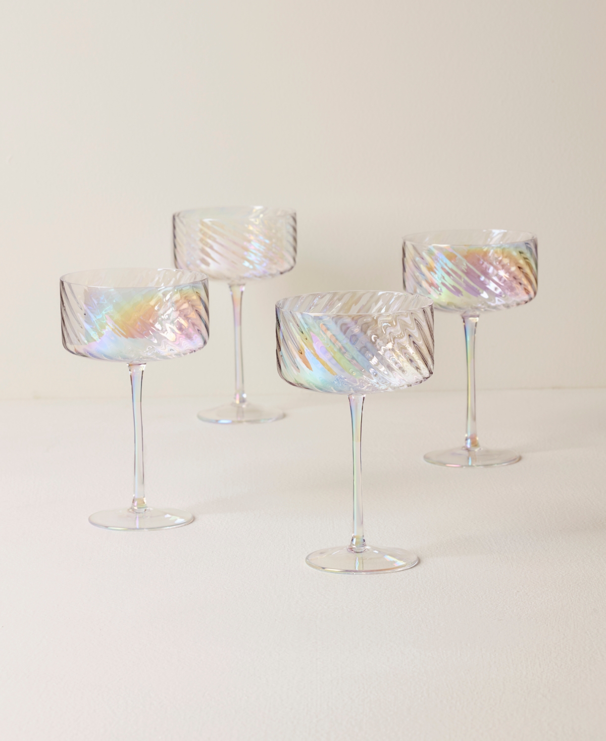 Lenox Tuscany Classics Iridescent Coupes, Set Of 4 In Clear