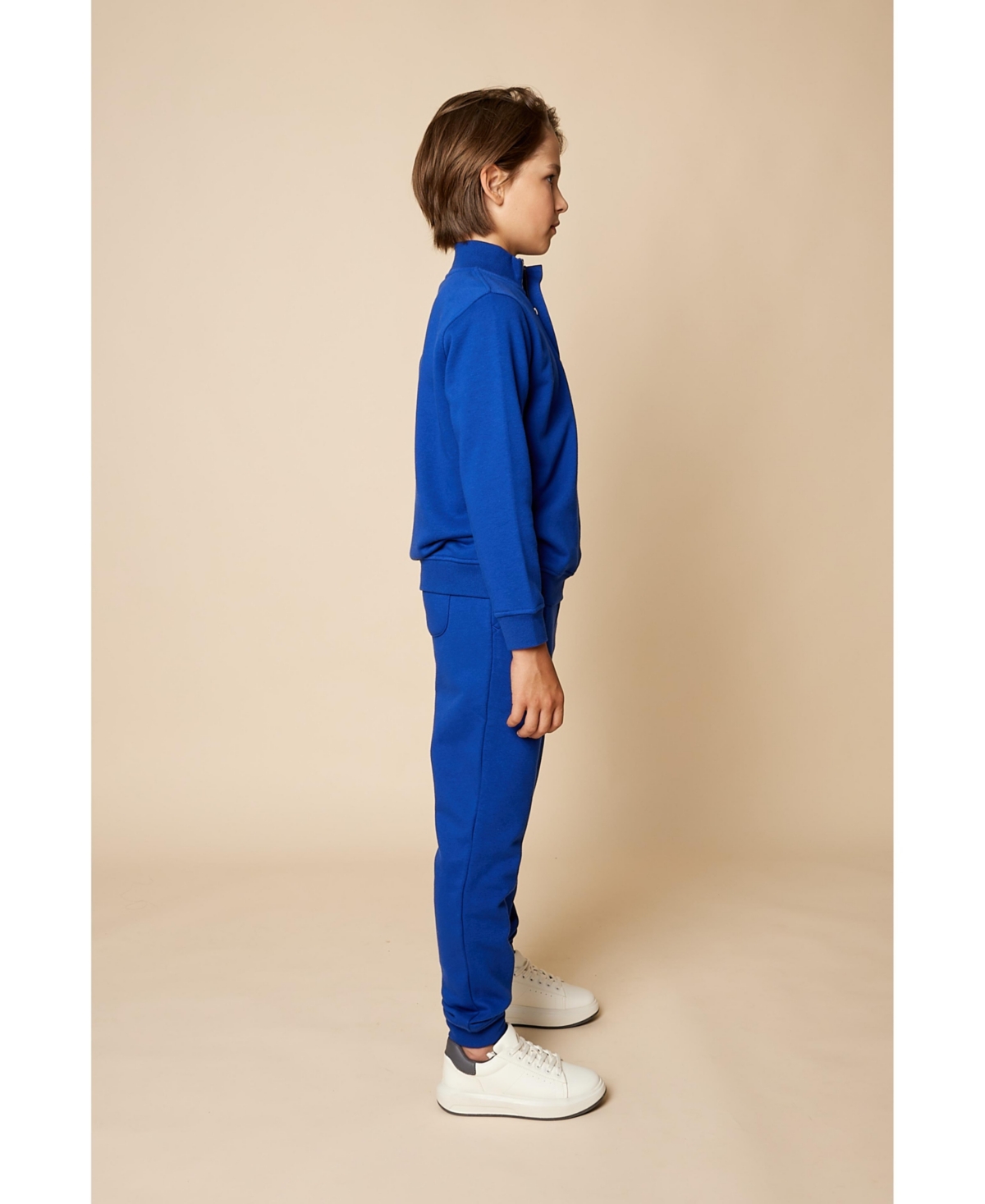 B by Brooks Brothers Big Boys Quarter-Zip Sweatshirt