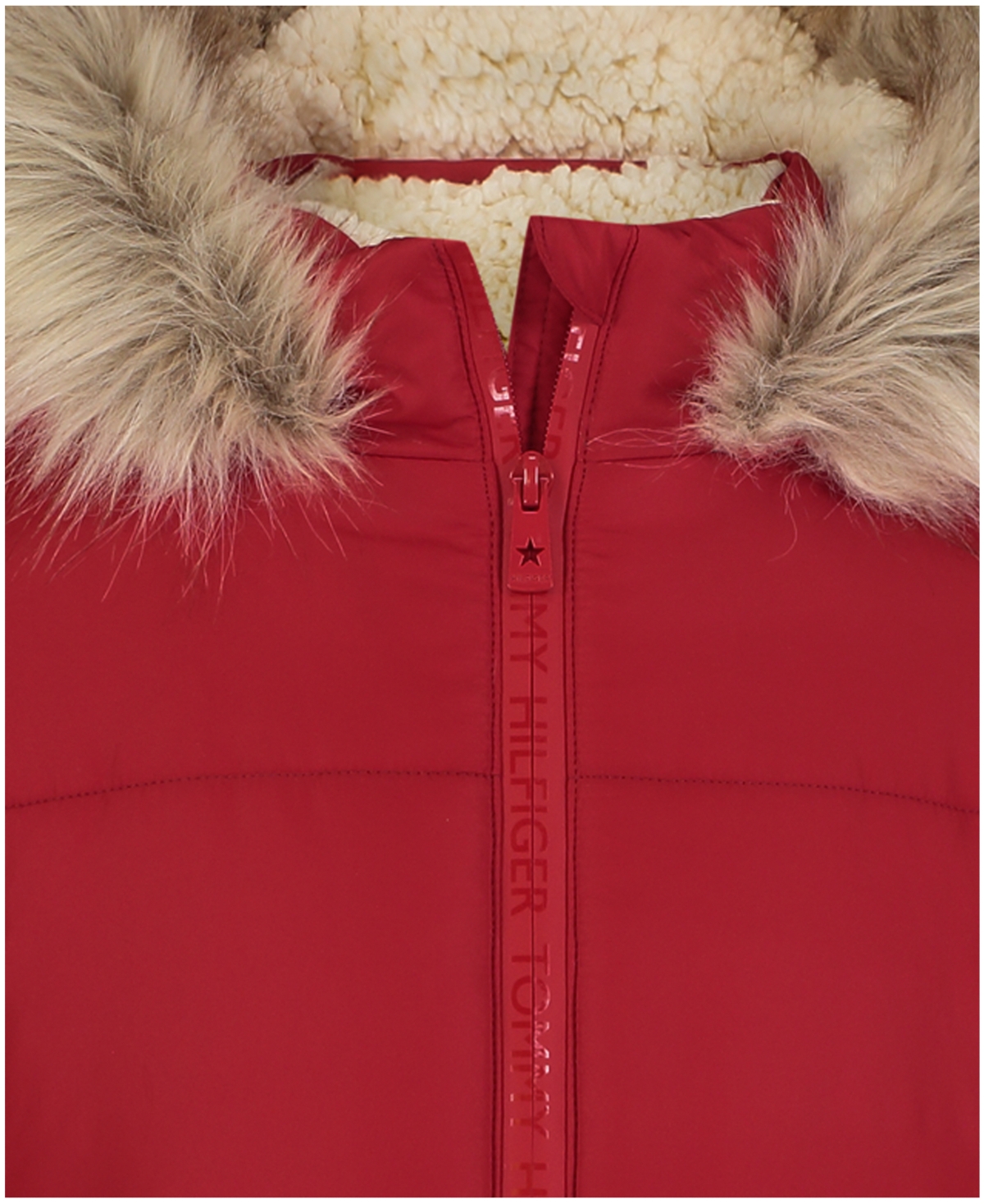 Tommy Hilfiger Big Girls Patch Pocket Anorak Puffer