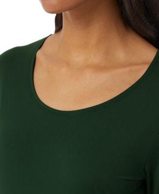 Women's Long-Sleeve Scoop-Neck Top 