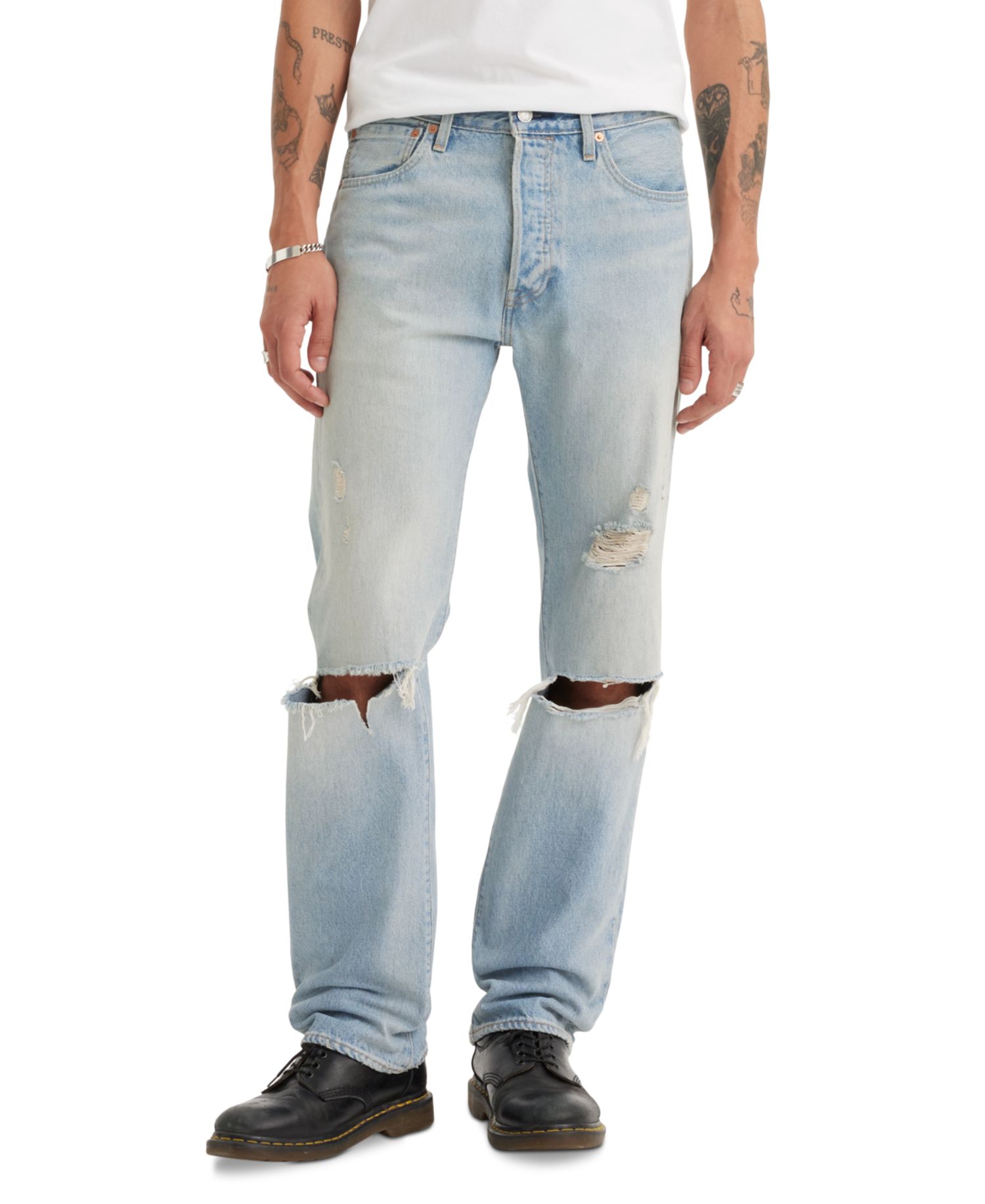 Men's 501® Originals Marching Meadow Distressed Jeans