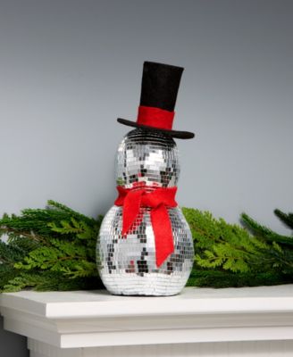 National Tree Company Disco Snowman with Red Scarf, 12 Inches