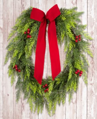 National Tree Company Christmas Classic Wreath, 24 Inches