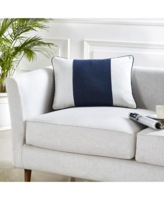 Linen Stripe Decorative Pillow Cover, 14" x 20"