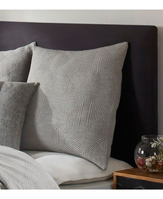 Park Cotton Euro Sham, Grey