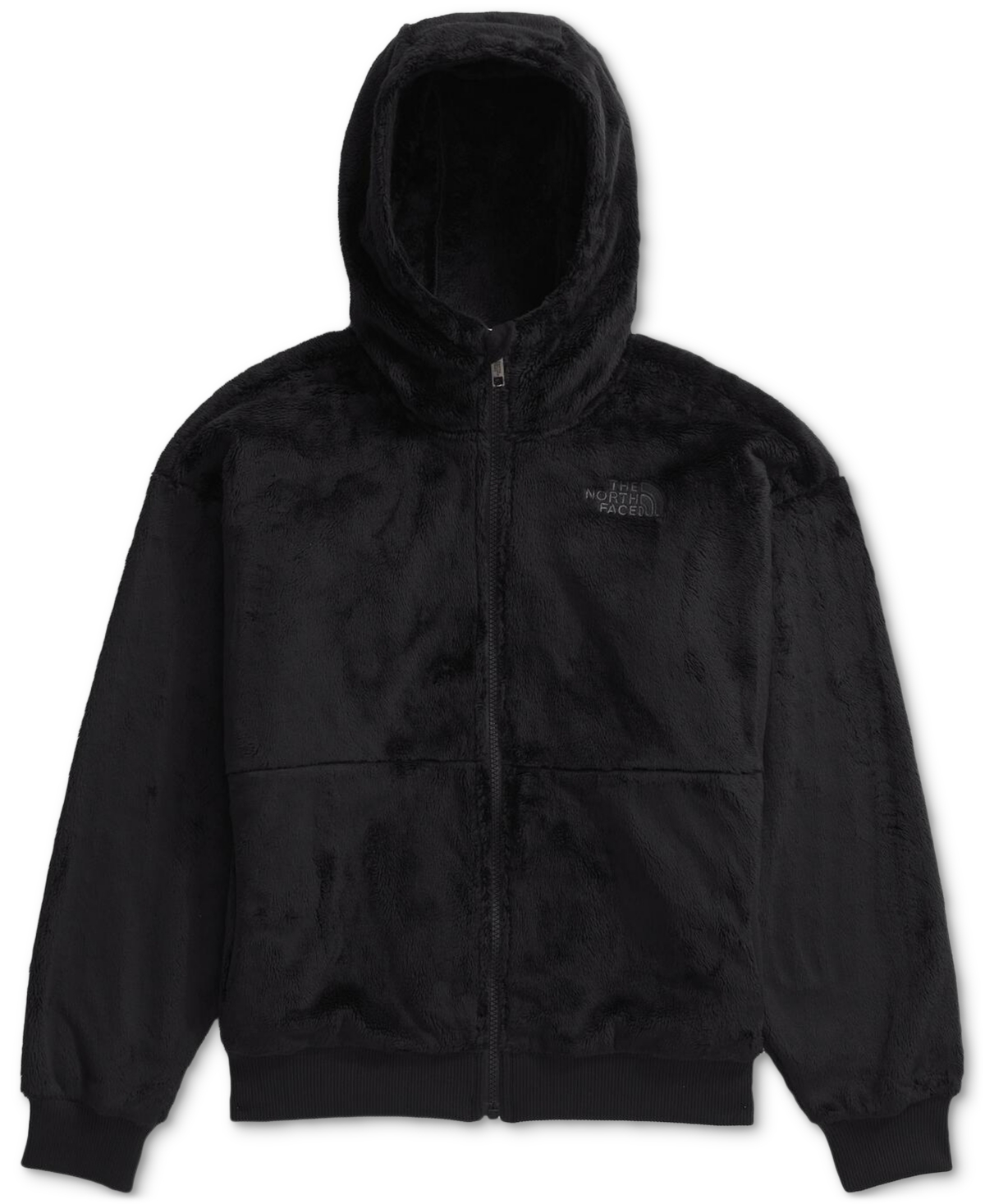 The North Face Big Girls Osto Full-zip Fleece Hoodie In Tnf Black
