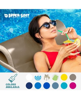 Sunsation 1.75" Thick Foam Lounger Swimming Pool Float, Bronze
