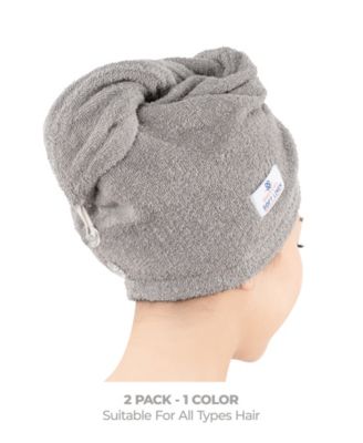 2-Pack Hair Drying Towels, 26" x 13"