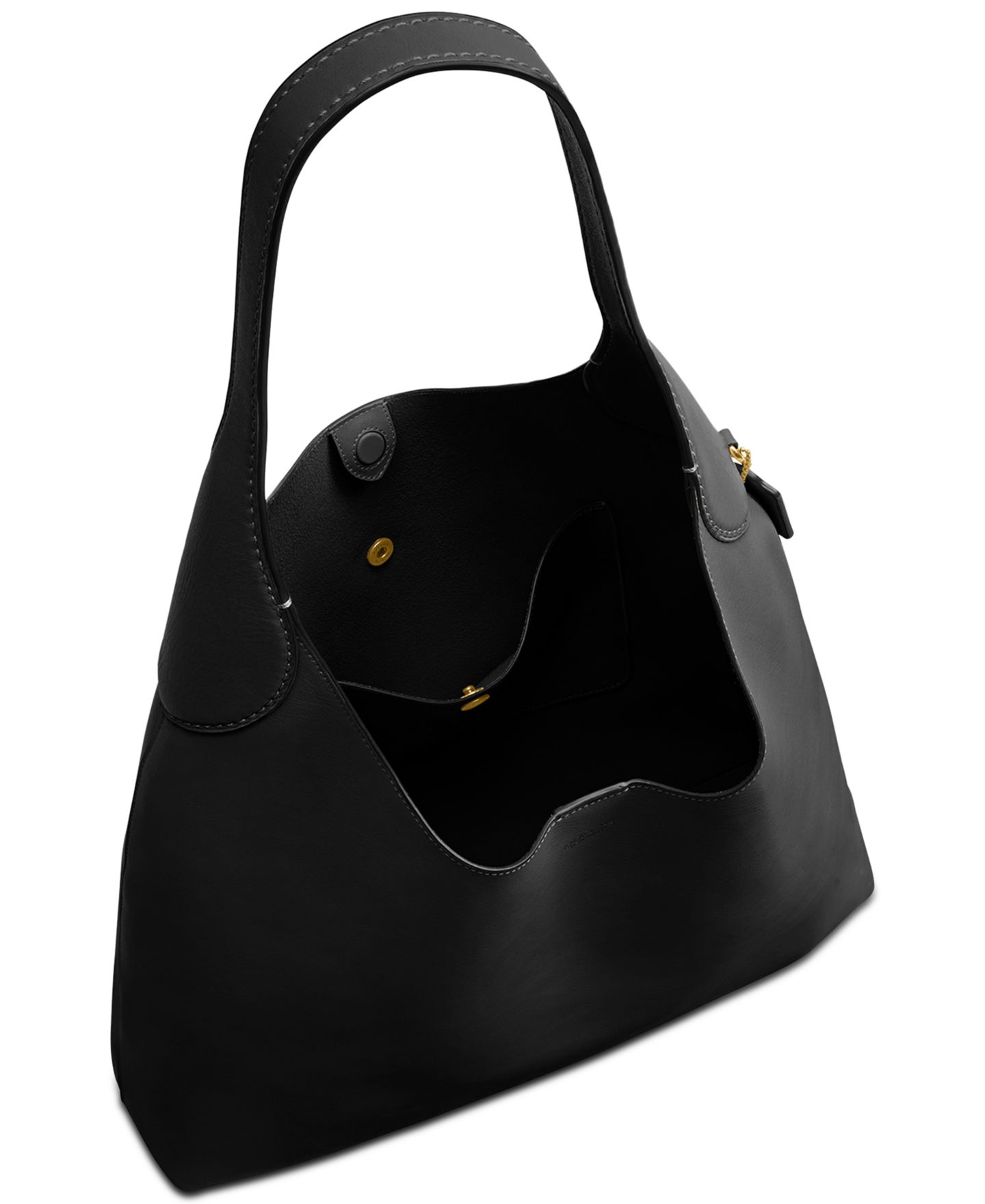 Женская сумка COACH Brooklyn Extra-Large Leather Shoulder 39, цвет: Чёрный — фото 5