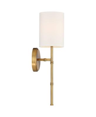 Abigale Modern Wall Light Sconce Hardwired 5" Fixture with Fabric Shade