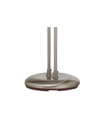 Casper Traditional Pharmacy Floor Lamp 63" Tall Brushed Nickel 2-Light LED Adjustable Arm Swivel Head for Living Room Bedroom