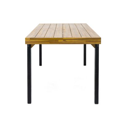 Streamdale Modern Acacia Dining Table, Seats 5