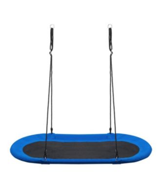 Slickblue Kids Heavy-Duty Saucer Swing Set for Backyard with Adjustable Height - Blue 71$