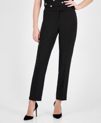 Anne Klein Straight Leg Bowie Pants Macy s