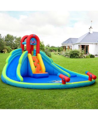 Kids Inflatable Water Slide Bounce House with Carrying Bag Without Blower