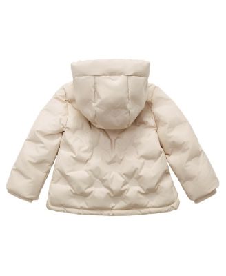 Toddler Girls Fleece Lined Heart Puffer Jacket 2T-5T