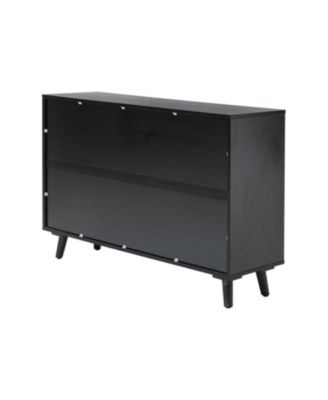 Gius Contemporary Accent Cabine with Beech Wood Doors