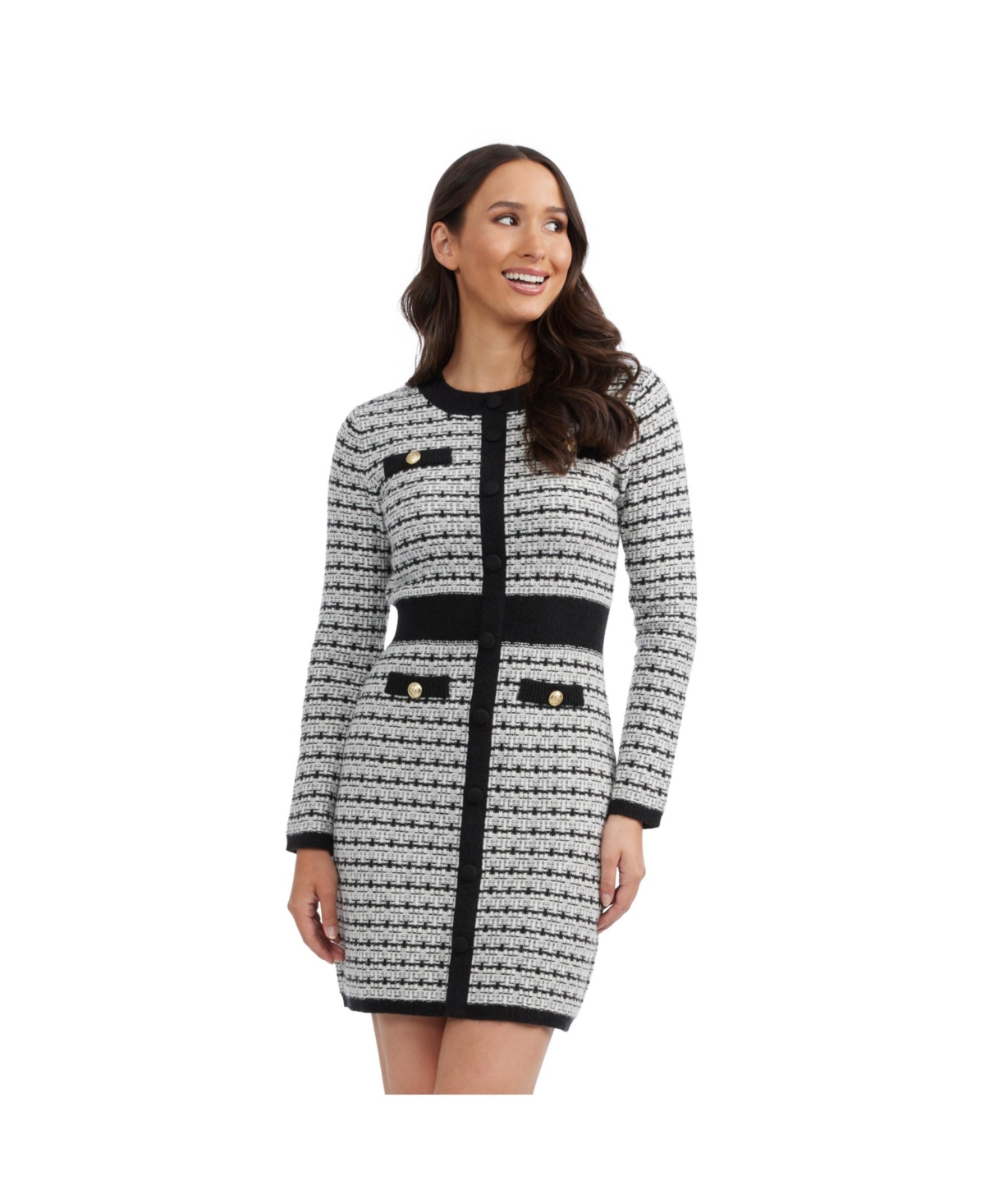 Women's Boucle Sweater Dress - Marshmallow